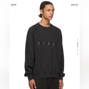 Essentials black sweatshirt